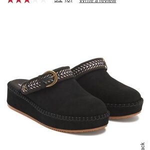 BOBS from Skechers Black Mules with Braided Detail